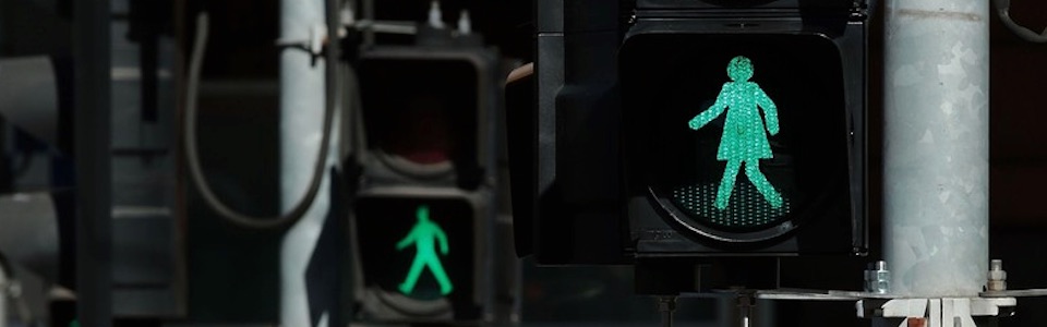 female traffic lights