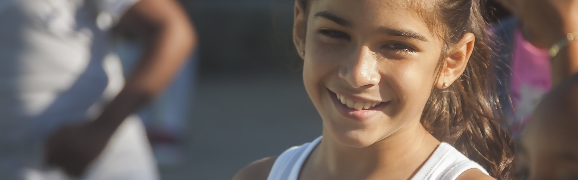 Image of young girl smiling