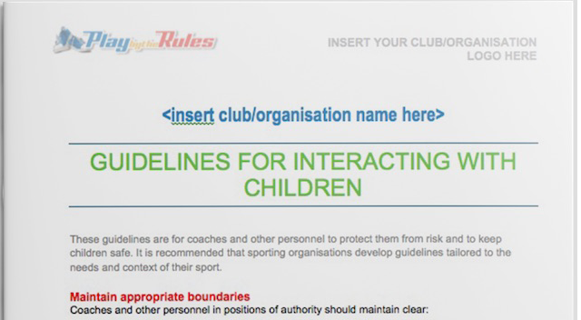 Guideline Interacting Children