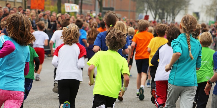 Kids running