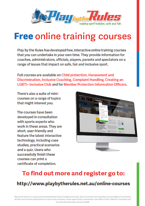 Online courses flyer
