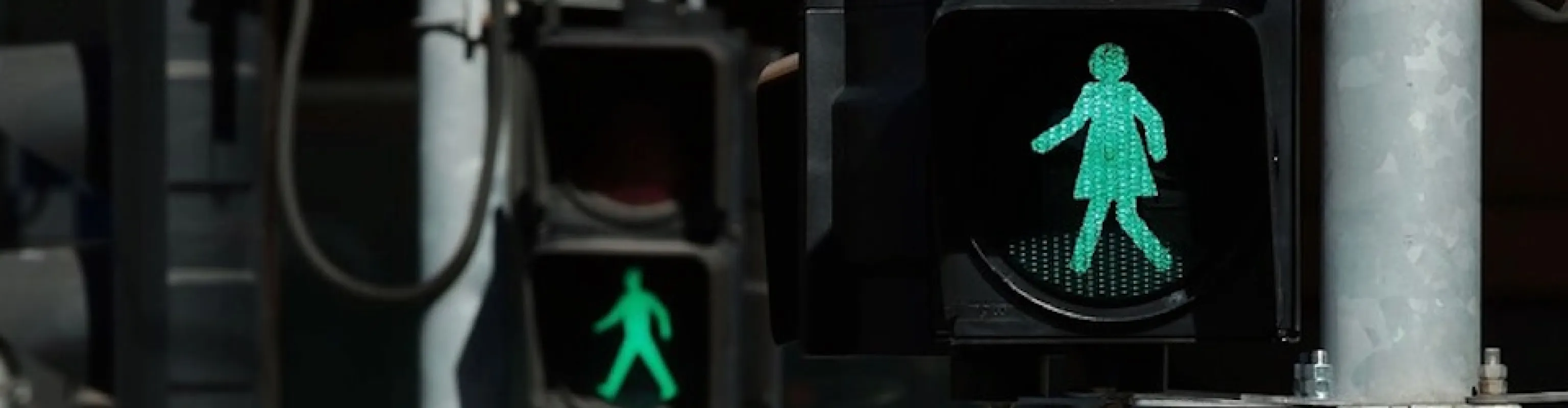 female traffic lights