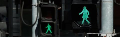 female traffic lights