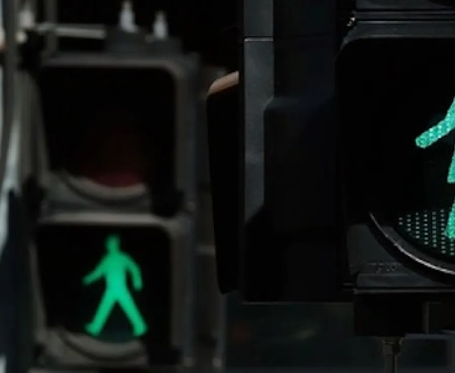 female traffic lights