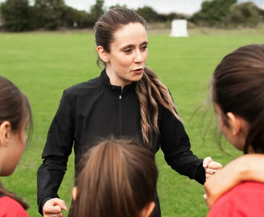 Image of women on playing field
