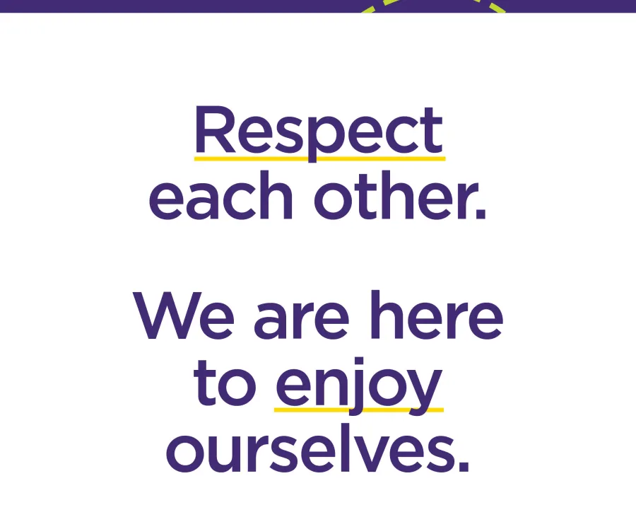 Poster promoting positive sideline behaviour messages for sporting clubs